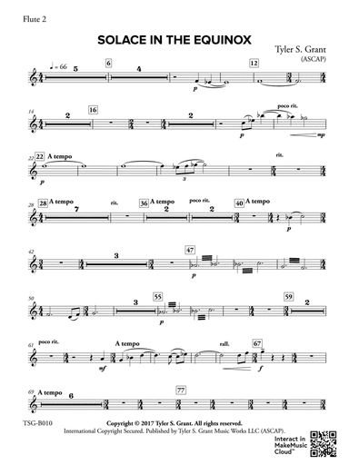 Solace in the Equinox: 2nd Flute