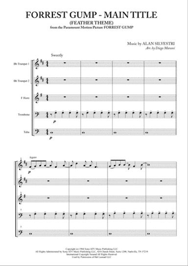 Forrest Gump - Main Title (Feather Theme) from the Paramount Motion Picture FORREST GUMP