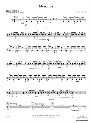 Mysterion: 1st Percussion