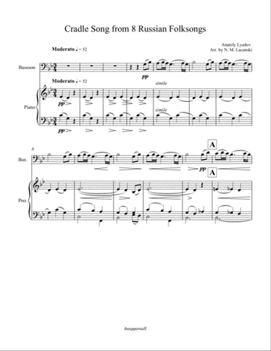 Cradle Song from 8 Russian Folksongs