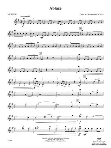 Ablaze: 2nd Violin