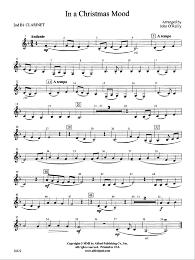 In a Christmas Mood: 2nd B-flat Clarinet