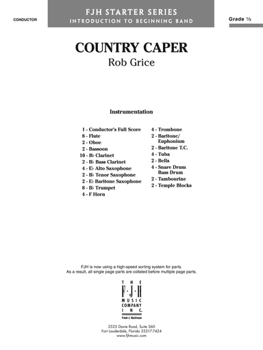 Country Caper: Score
