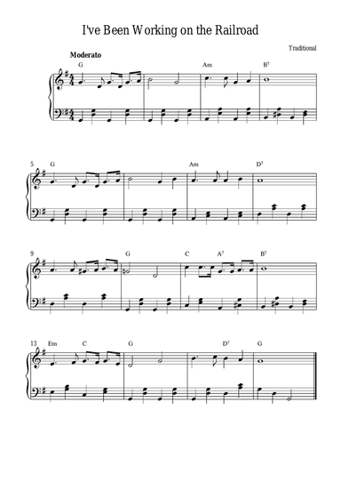 I've Been Working on the Railroad