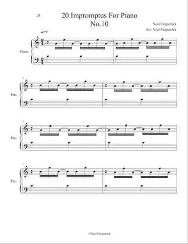 Impromptu No.10 For Piano