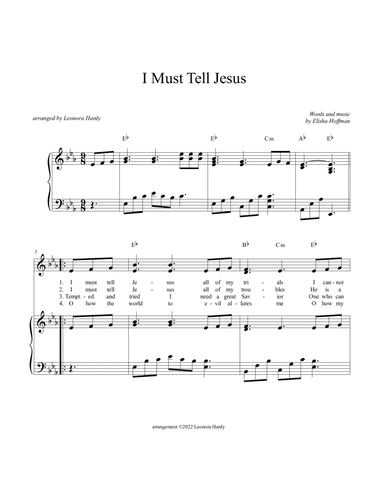 I Must Tell Jesus
