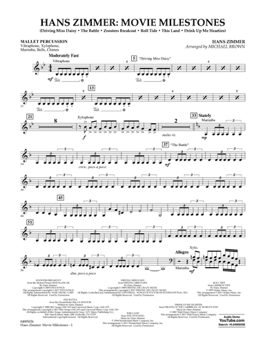 Hans Zimmer: Movie Milestones - Mallet Percussion