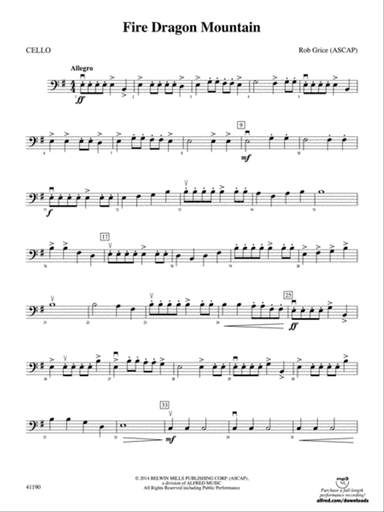 Fire Dragon Mountain: Cello