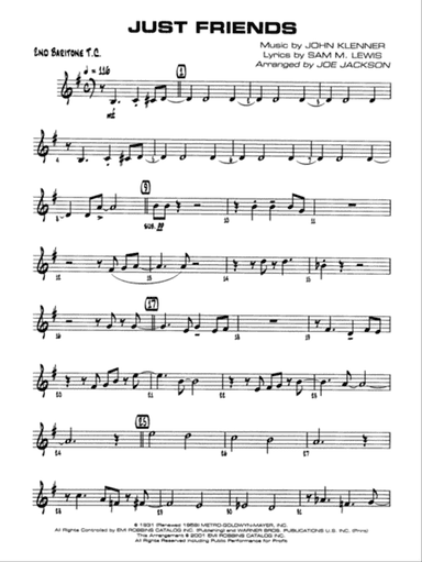 Just Friends: 2nd Baritone T.C.