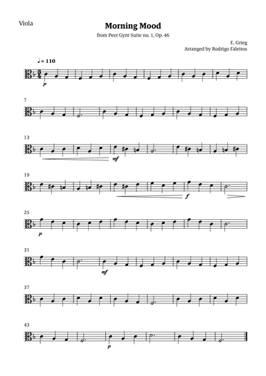 Morning Mood (solo viola - level 2)