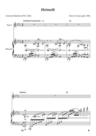 Zwei Deutsche Lieder, op. 6a