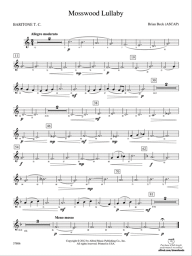 Mosswood Lullaby: Baritone T.C.