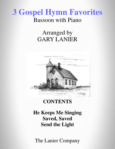 3 GOSPEL HYMN FAVORITES (For Bassoon & Piano with Score/Parts)