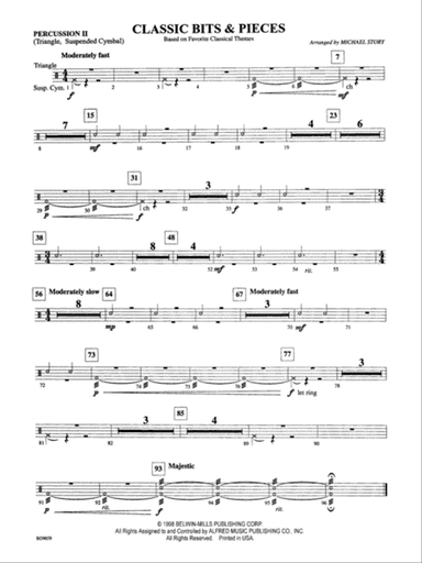 Classic Bits & Pieces (based on Favorite Classic Themes): 2nd Percussion