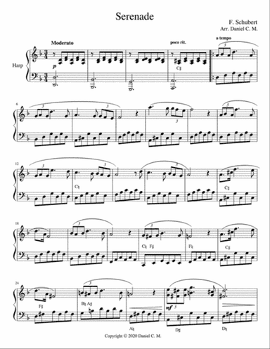 Serenade for harp (simplified)