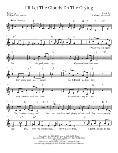 I'll Let The Clouds Do The Crying