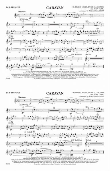 Caravan: 1st B-flat Trumpet