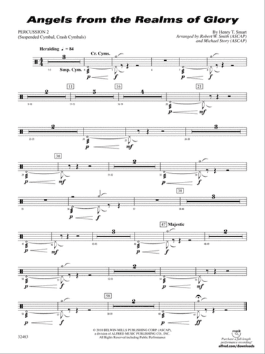Angels from the Realms of Glory: 2nd Percussion