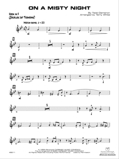 On a Misty Night: 1st F Horn