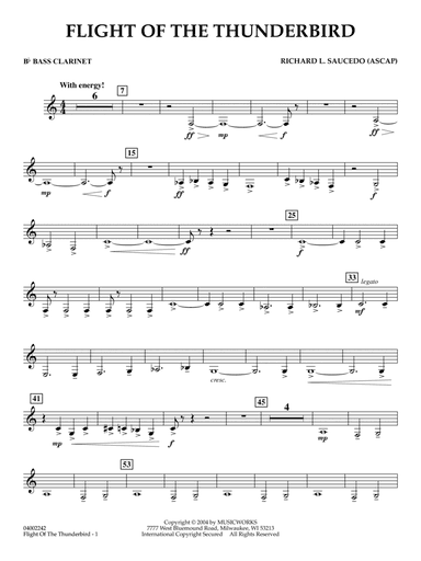 Flight Of The Thunderbird - Bb Bass Clarinet