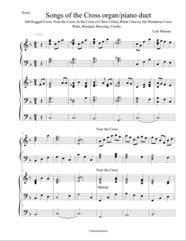 Songs of the Cross Organ/Piano Duet