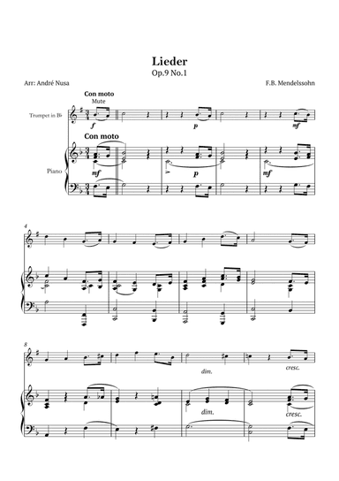 Lieder Op.9 No.1