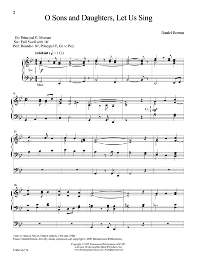 O Sons and Daughters, Let Us Sing