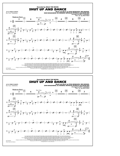 Shut Up and Dance (Arr. Matt Conaway) - Aux Percussion