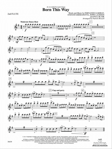 Born This Way: 2nd Flute