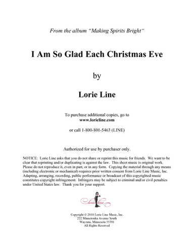 I Am So Glad Each Christmas Eve