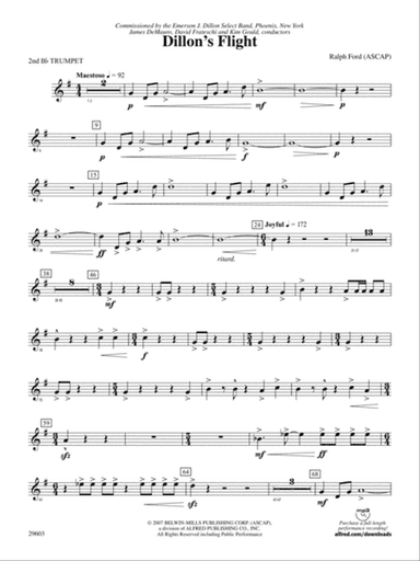 Dillon's Flight: 2nd B-flat Trumpet