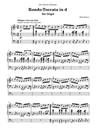Rondo-Toccata in d-Moll