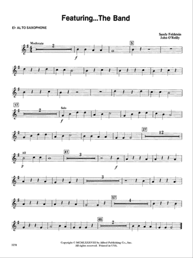 Featuring the Band: E-flat Alto Saxophone