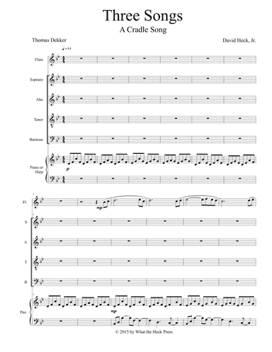 Three Songs: A Cradle Song