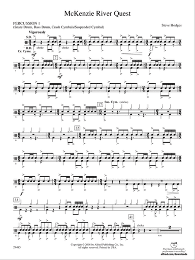 McKenzie River Quest: 1st Percussion