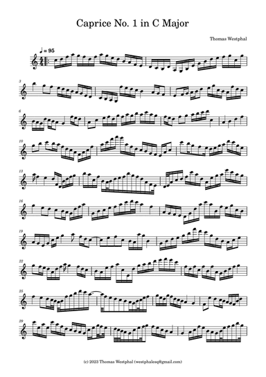 Caprice No. 1 in C Major