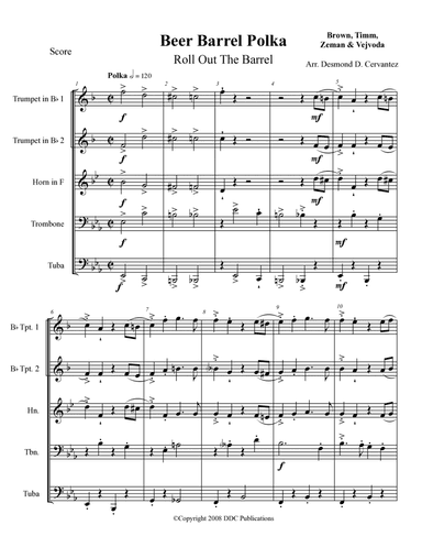 Beer Barrel Polka (roll Out The Barrel)