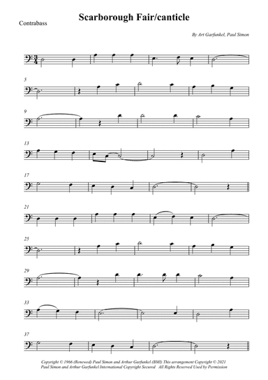 Scarborough Fair/canticle