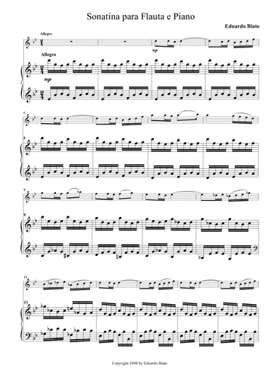 Sonatina para flauta e piano
