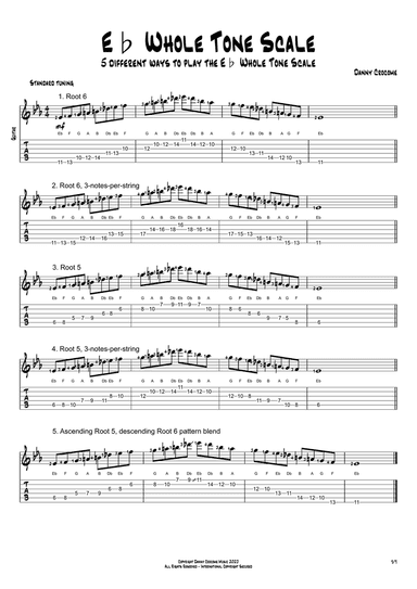 Eb Whole Tone Scale (5 Ways to Play)