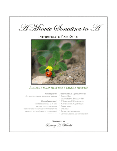 A Minute Sonatina in A