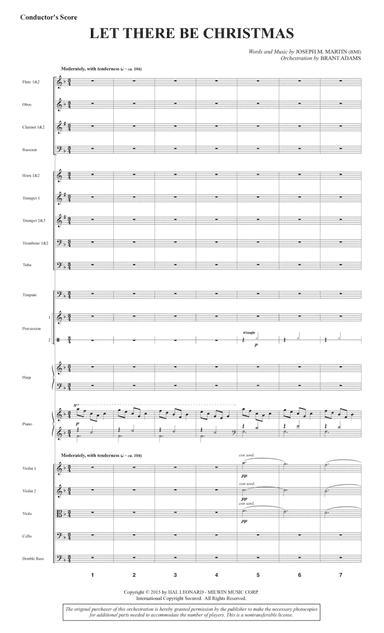 Let There Be Christmas (Full Orchestra) - Score