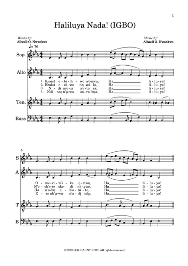 Haliluya Nada! (IGBO)
