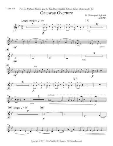 Gateway Overture: 1st F Horn
