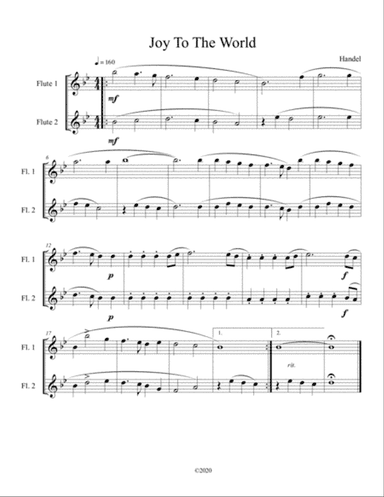Joy To The World (flute duet)