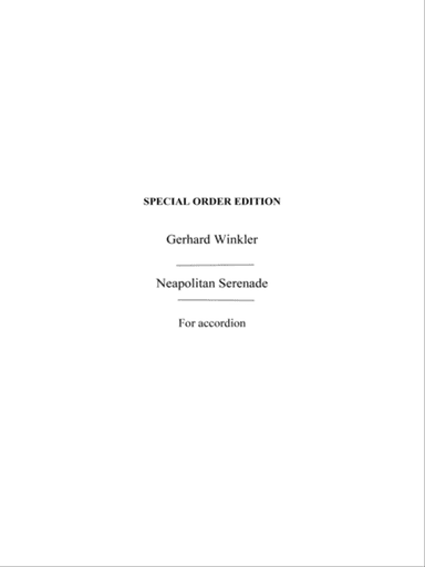 Winkler, G Neapolitan Serenade Acdn