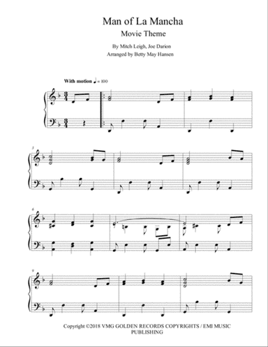 Man Of La Mancha (reprise)