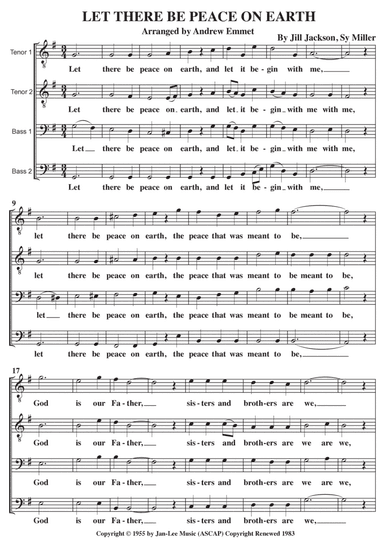 Let There Be Peace On Earth
