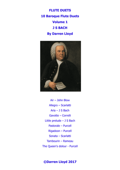 Flute duets - 10 Baroque duets - Volume 1