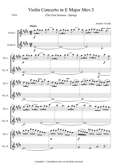 The Four Seasons Spring 3rd Movement